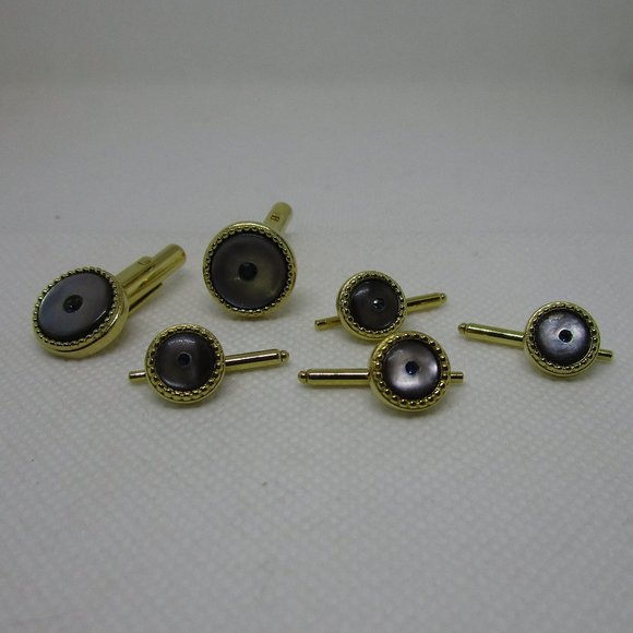vintage cufflinks & button stud set - Picture 1 of 7